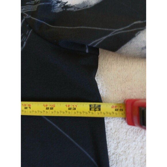 Grace The Perfect Fit Womens Blouse Tunic 2X Black Mock Neck 3/4 Sleeve - Picture 12 of 15